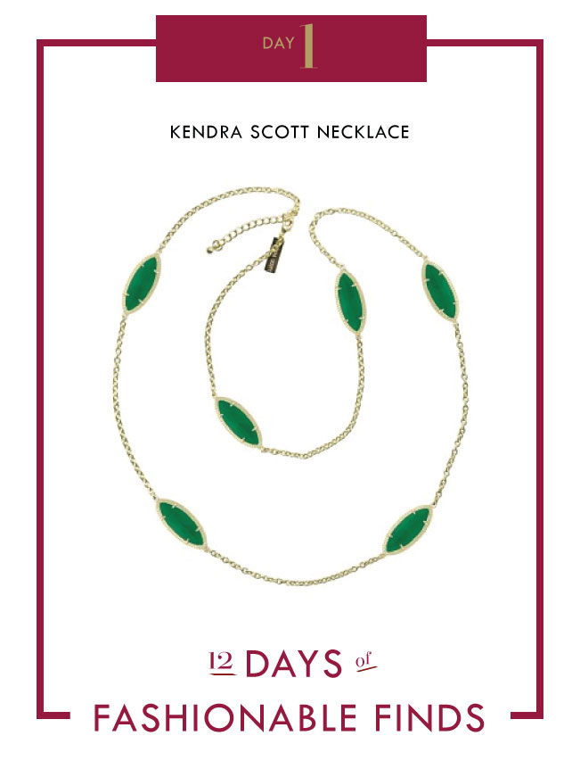 KENDRA SCOTT NECKLACE // 12 Days of Fashionable Finds