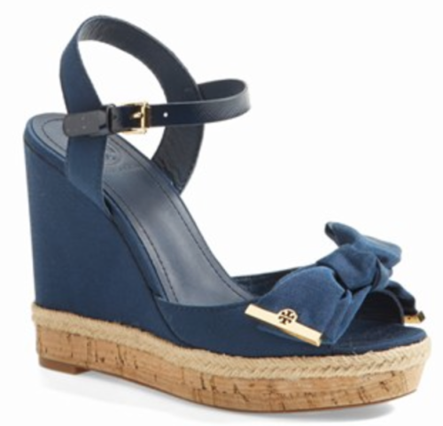 Tory Burch bow wedges