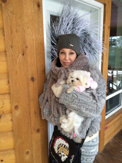 Lisa Pliner and her dog