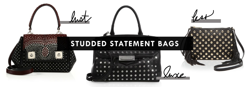 Lust. Luxe. Less.  Studded Statement Bags - Mom Style Lab Mom Style Lab